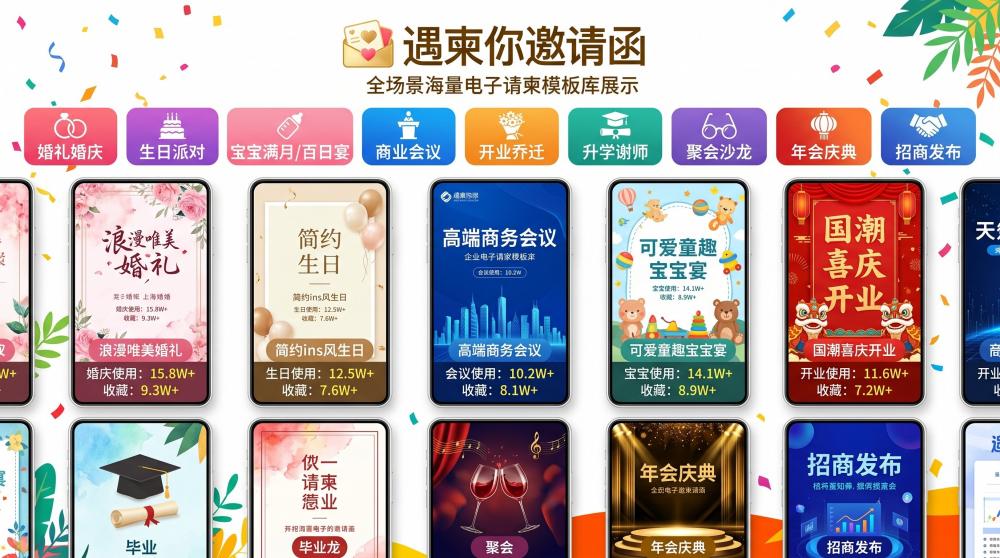 0成本搞定宝宝宴邀请函！新手宝妈直接照搬，好看不费脑